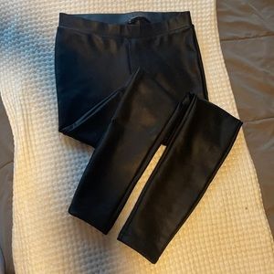 Express Faux Leather Black Leggings XS